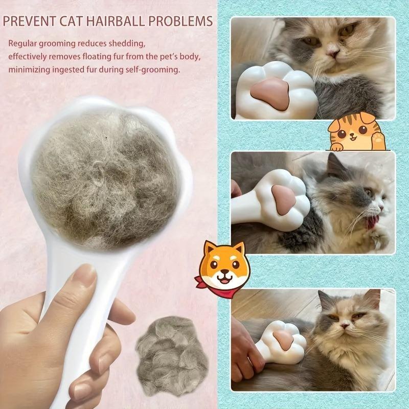 Pet Massage Hair Removal Comb Paw Shaped Grooming Brush
