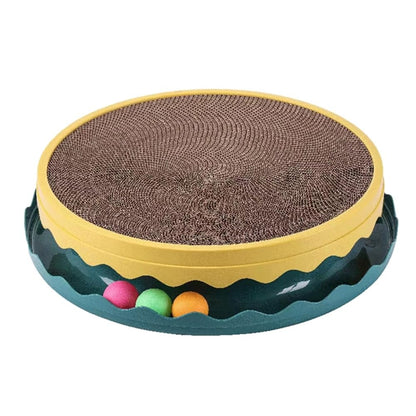 Compass Cat Scratching Post with Interactive Ball Toy