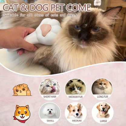 Pet Massage Hair Removal Comb Paw Shaped Grooming Brush