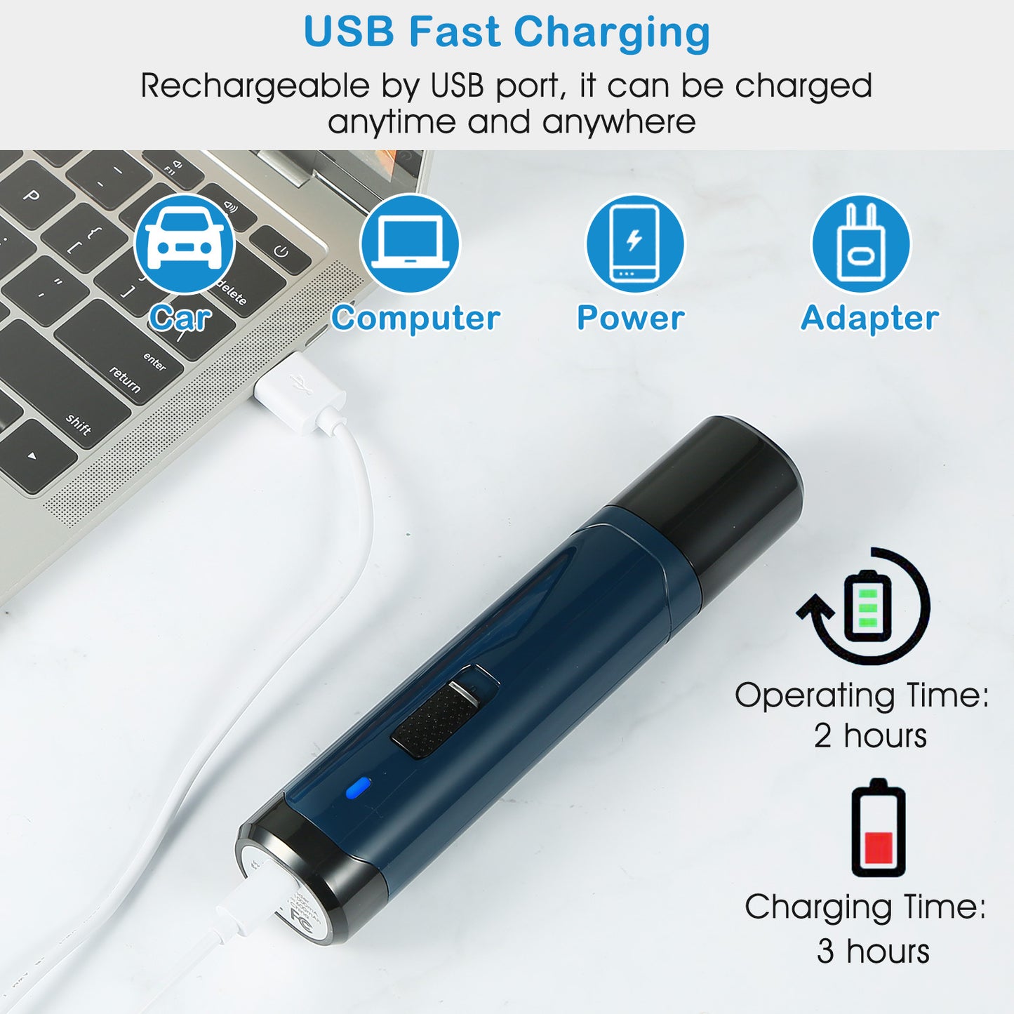 Dog Nail Grinder 2 Speed USB Rechargeable Quiet Pet Trimmer