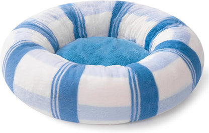MEWOOFUN Plush Round Calming Cat Bed Washable 23 Inch