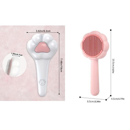 Pet Massage Hair Removal Comb Paw Shaped Grooming Brush