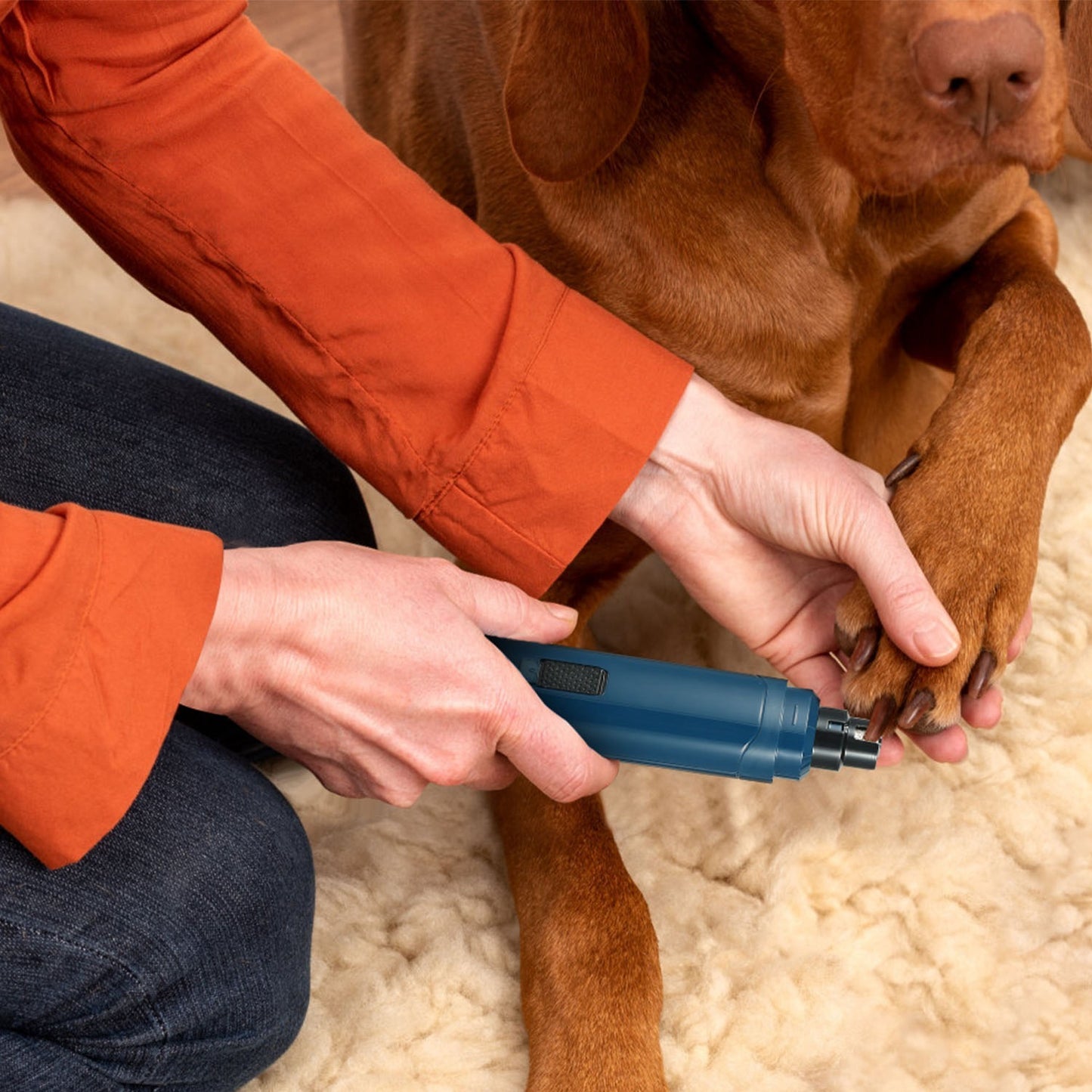 Dog Nail Grinder 2 Speed USB Rechargeable Quiet Pet Trimmer