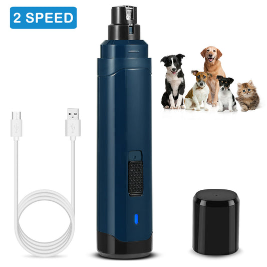 Dog Nail Grinder 2 Speed USB Rechargeable Quiet Pet Trimmer
