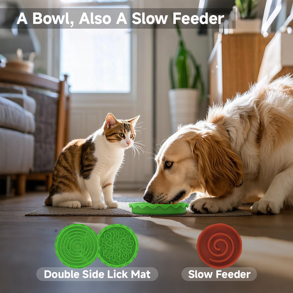 Hamburger Pet Bowl Multi Layer 5 in 1 Feeding Set